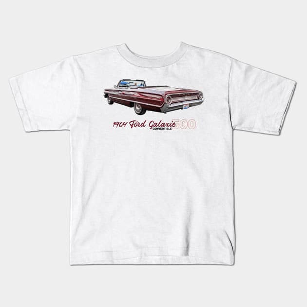 1964 Ford Galaxie 500 Convertible Kids T-Shirt by Gestalt Imagery